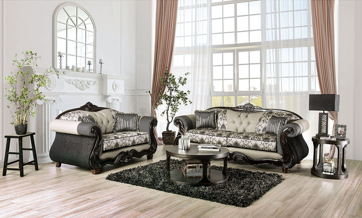 Crespignano - Sofa - Black / Gray