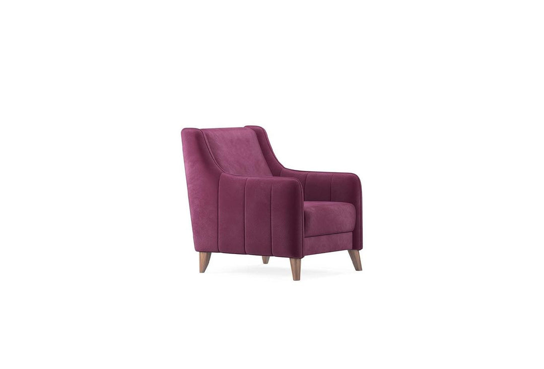 Burgundy Colt Feather Fabia Armchair