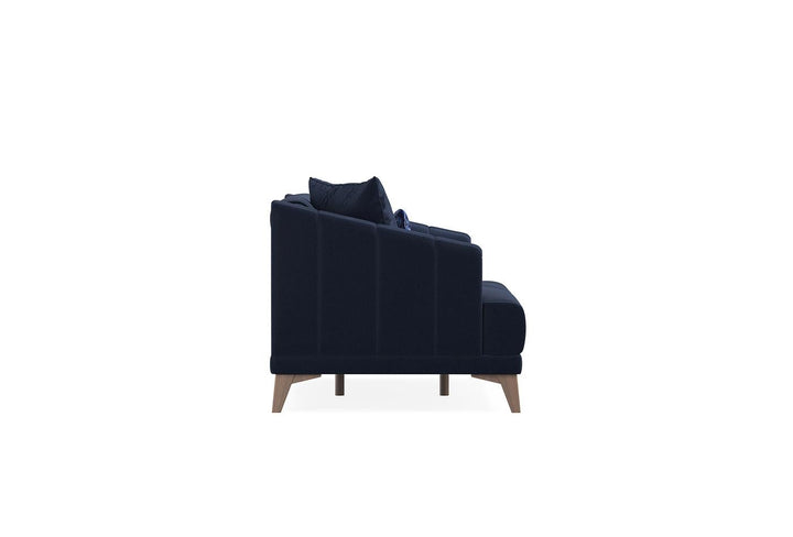 Navy Blue Velvet Sona 2-Seater Sofa