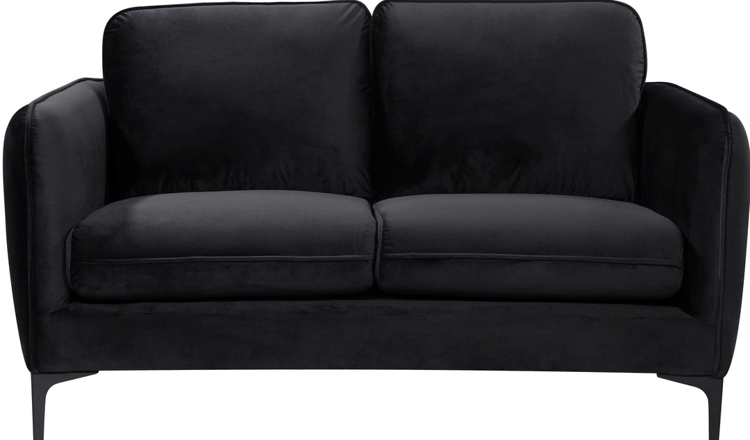 Poppy - Loveseat - Black