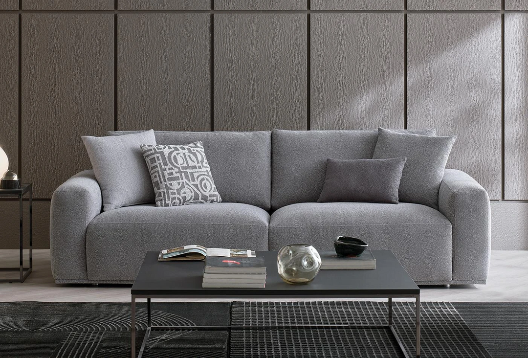 Light Grey Melbourne 3-Seater Sofa