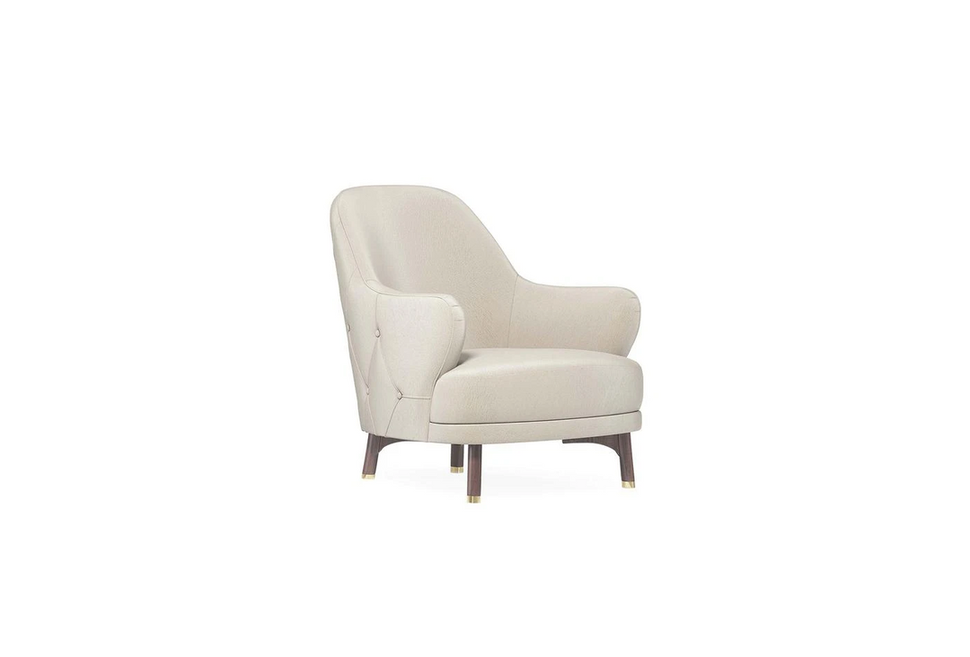 Taupe Colt Feather Navona Armchair