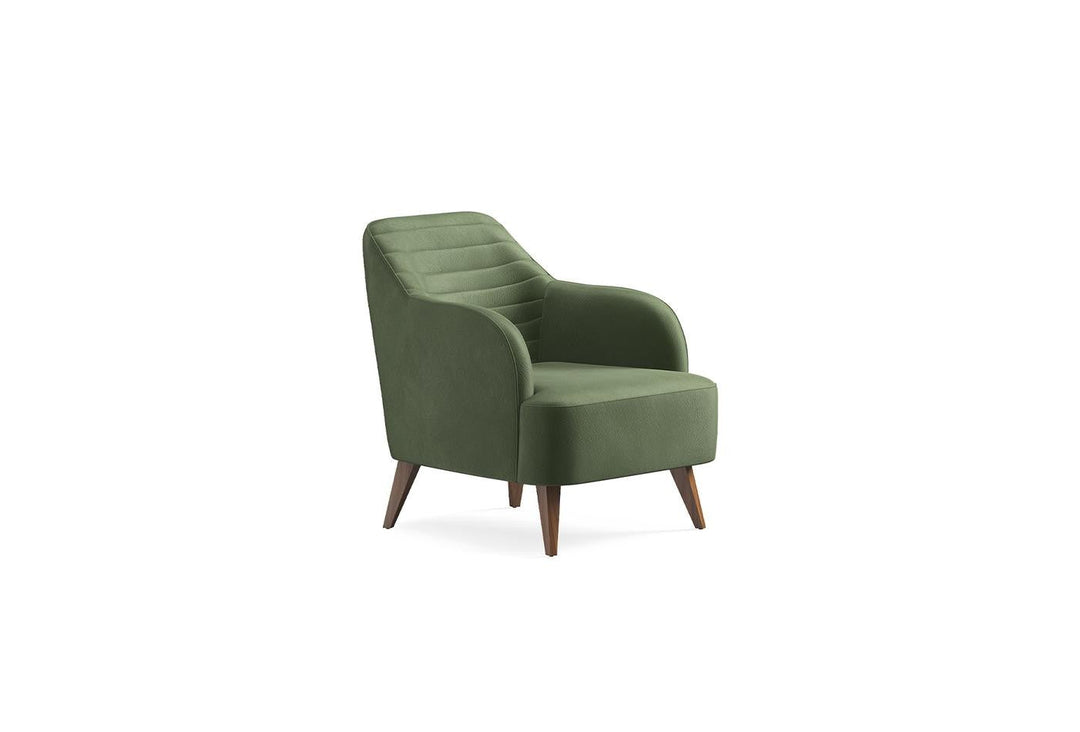 Dark Green Colt Feather Sona Armchair