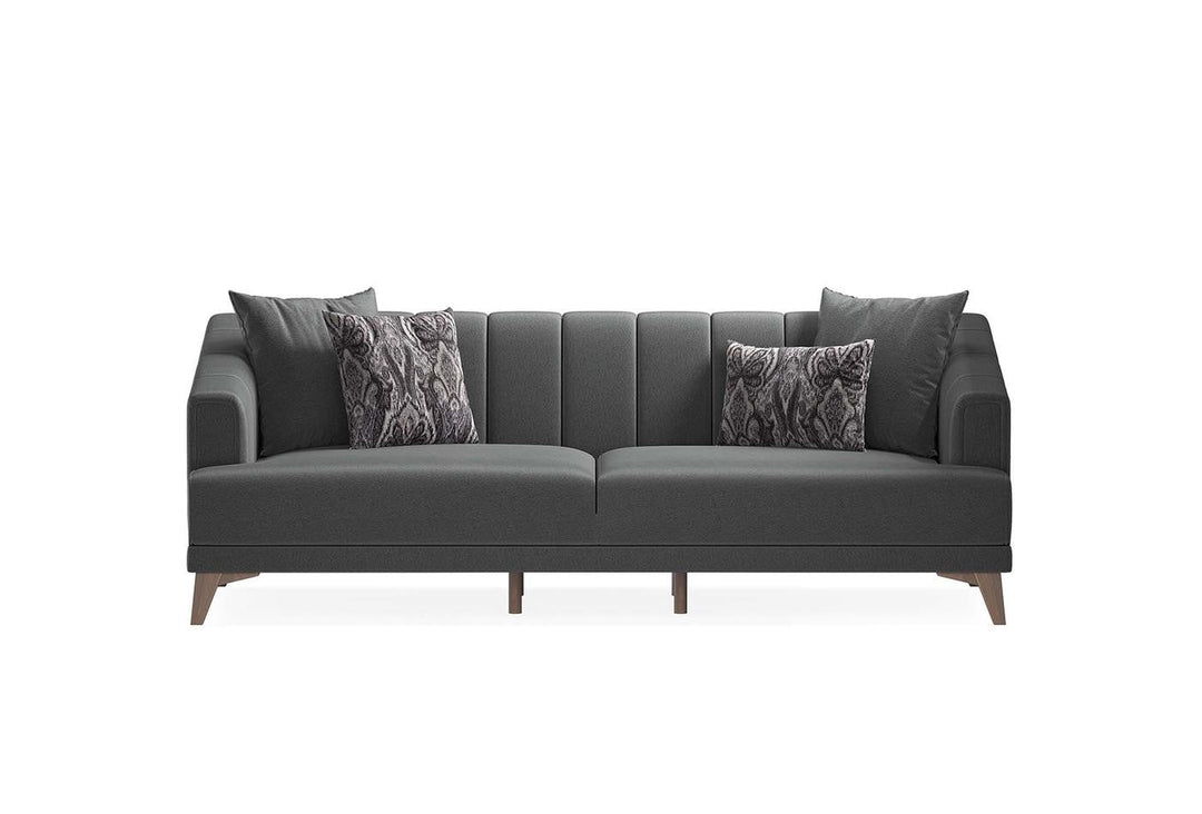 Anthracite Velvet Sona 3-Seater Sofa Bed