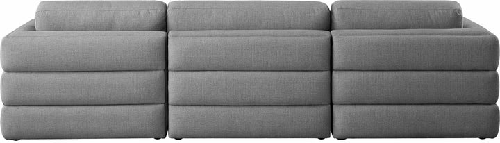 Beckham - Modular Sofa 3 Seats - Gray - Fabric