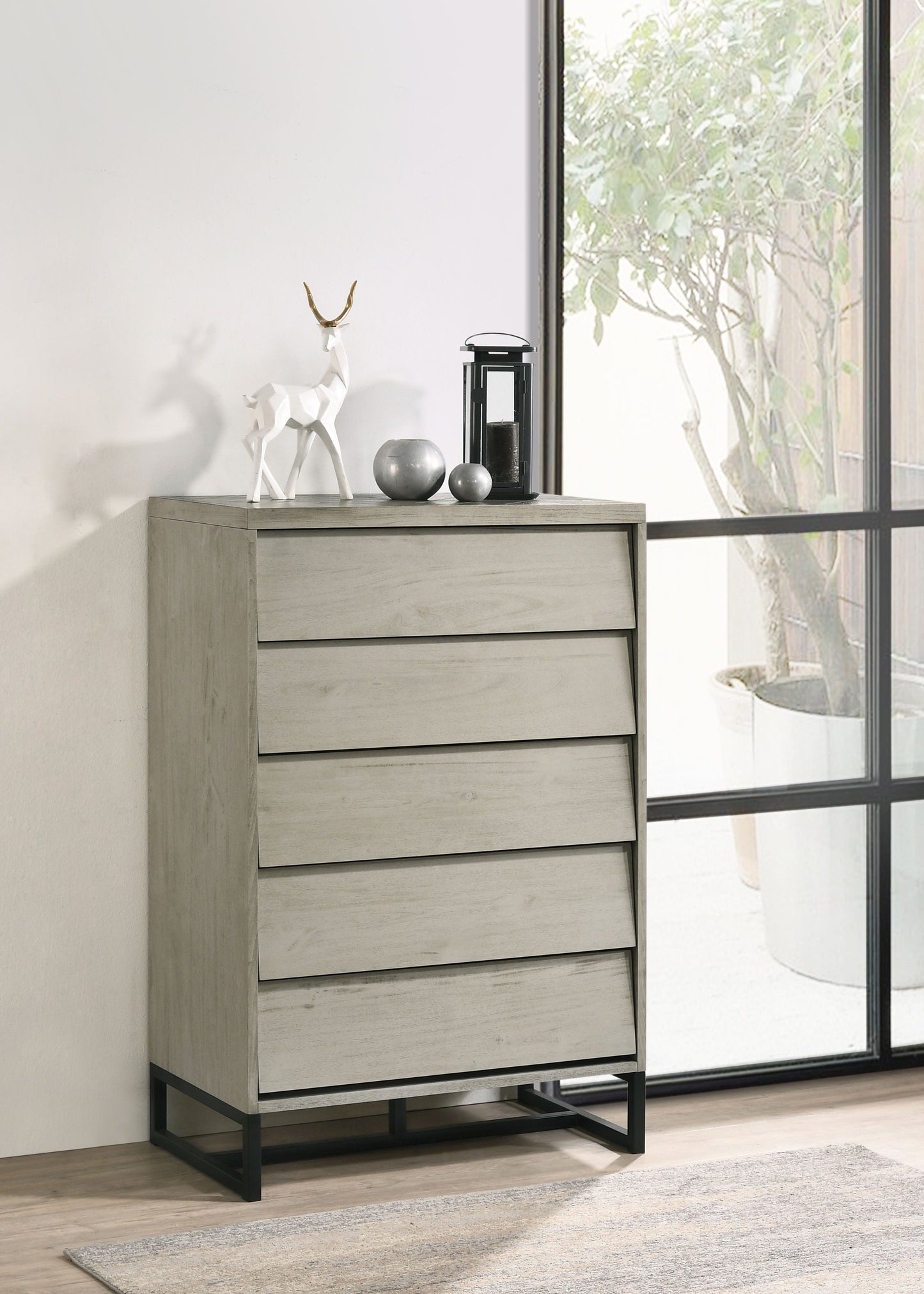 Weston - Chest - Gray Stone