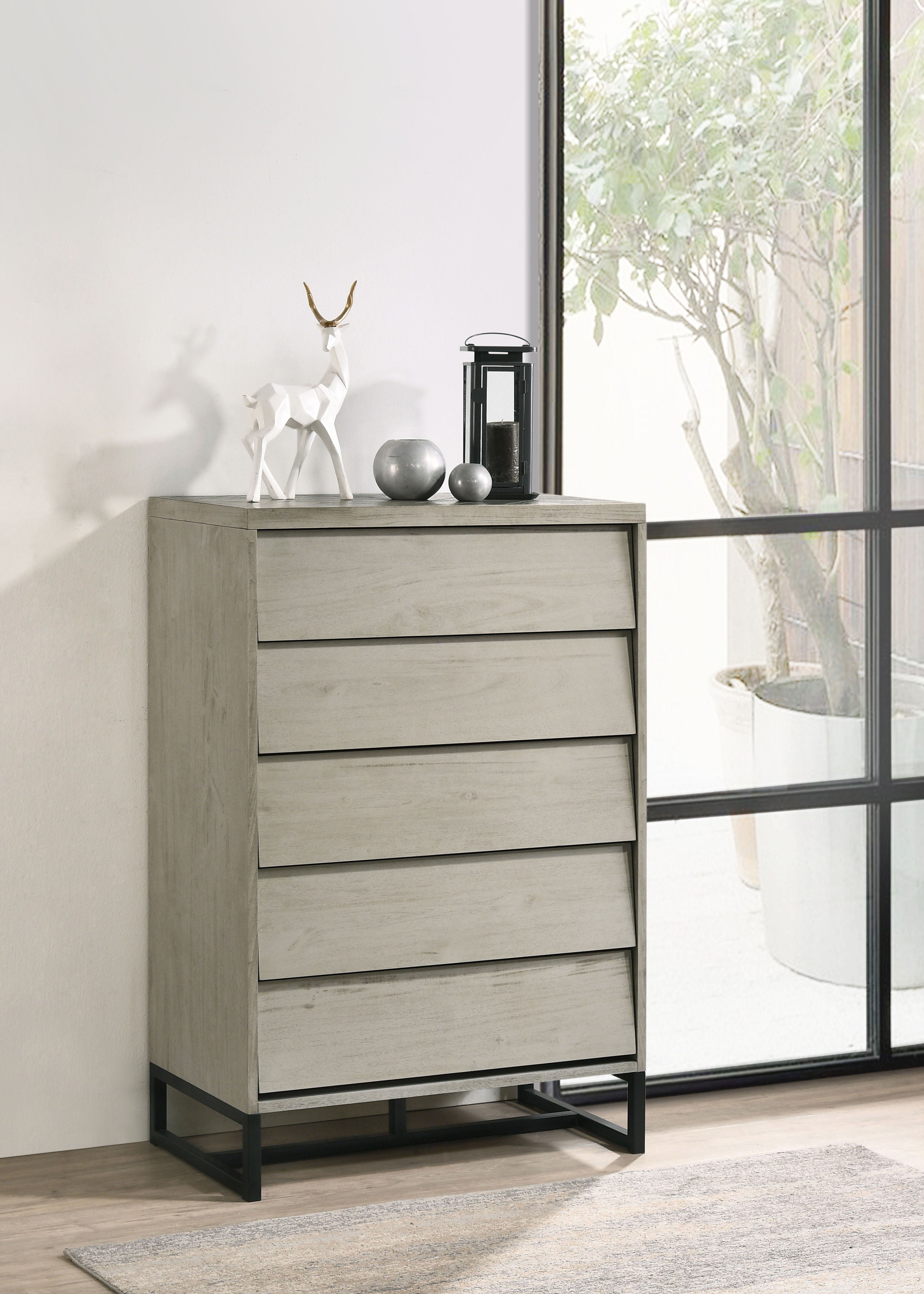 Weston - Chest - Gray Stone