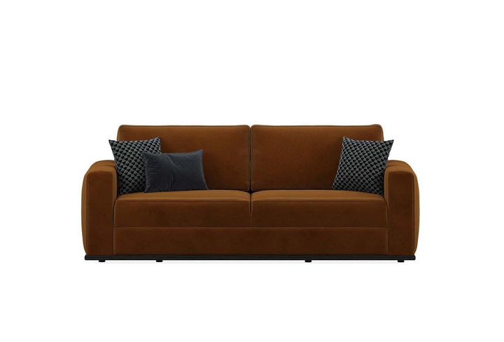 Carino 3-Seater Sofa, Velvet (Mustard)