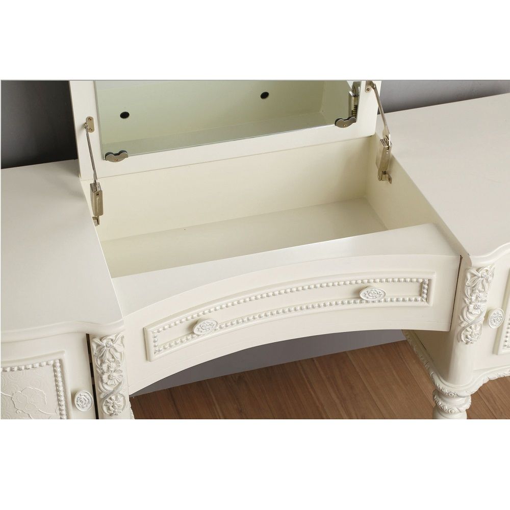 Dorothy - Vanity Desk & Mirror - Ivory