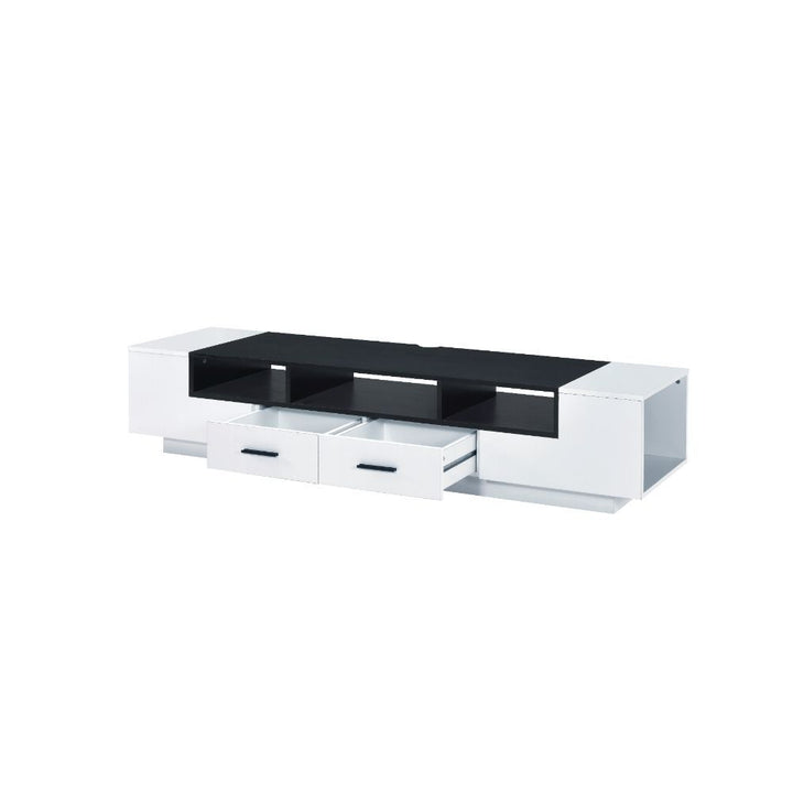 Armour - TV Stand - White & Black