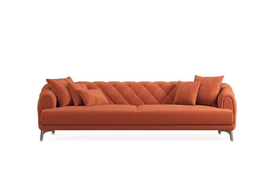 Orange Colt Feather Navona 4-Seater Sofa