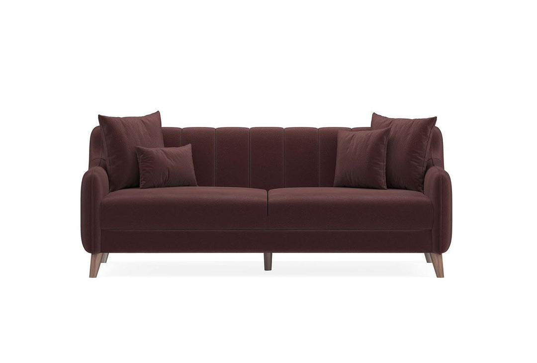 Purple Colt Feather Fabia 3-Seater Sofa Bed with Storage