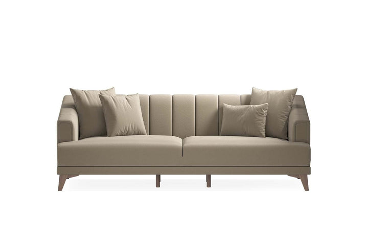 Light Brown Colt Feather Sona 3-Seater Sofa Bed