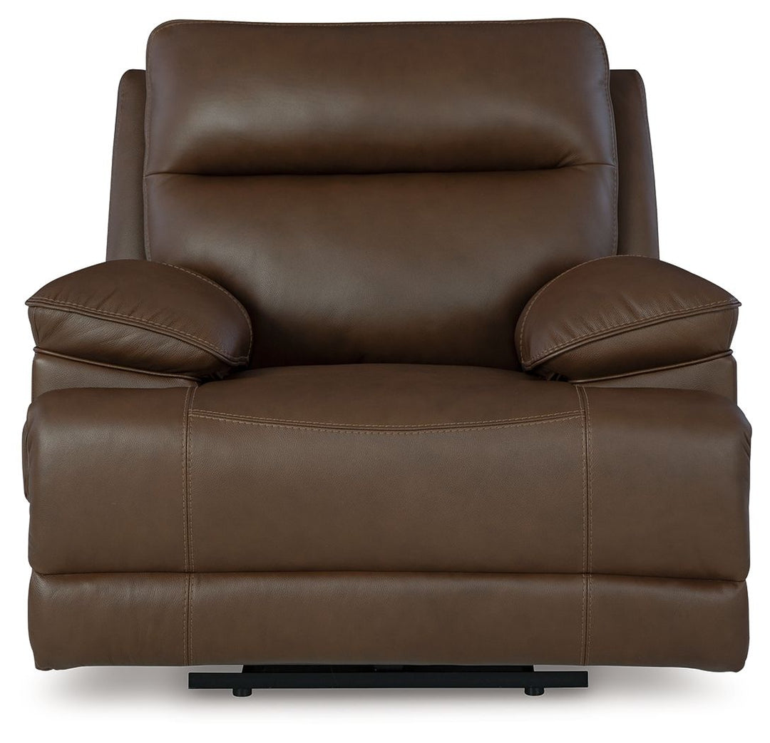 Vonryan - Tobacco - Power Recliner / Adj Headrest