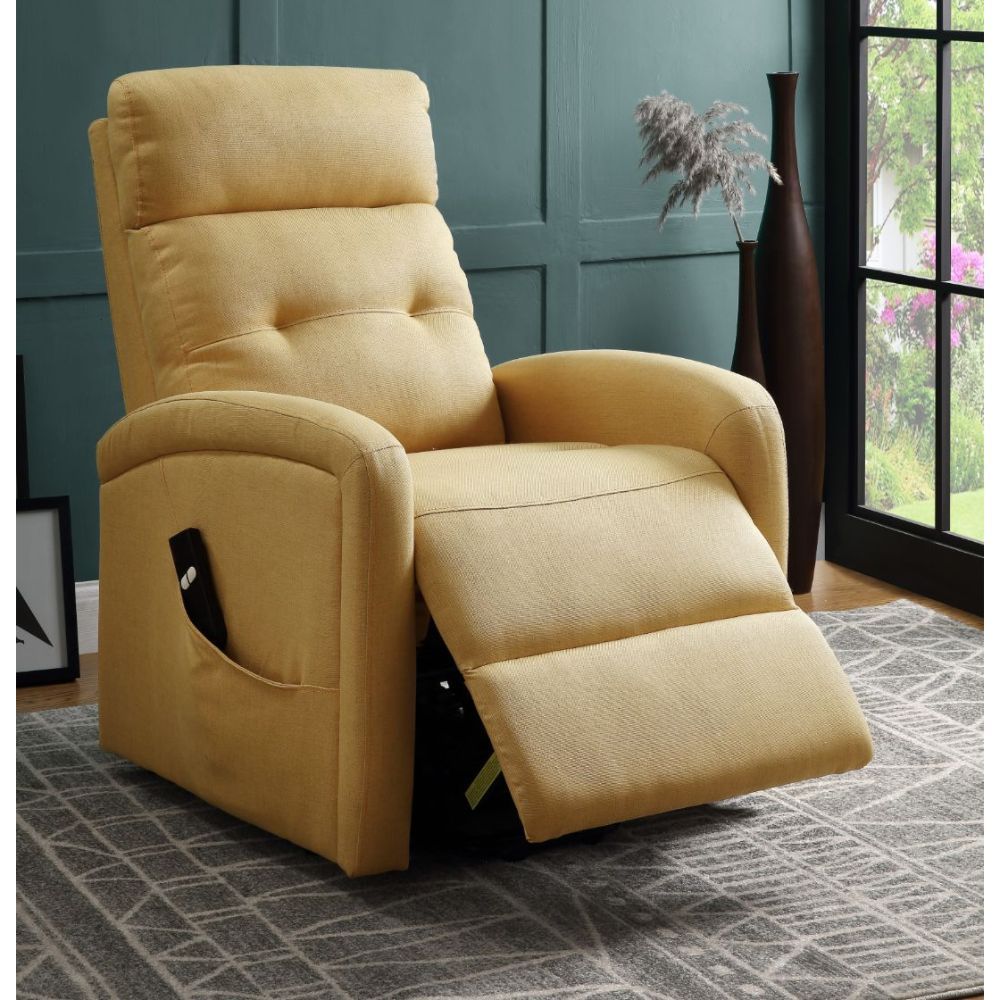 Newat - Recliner - Yellow Linen