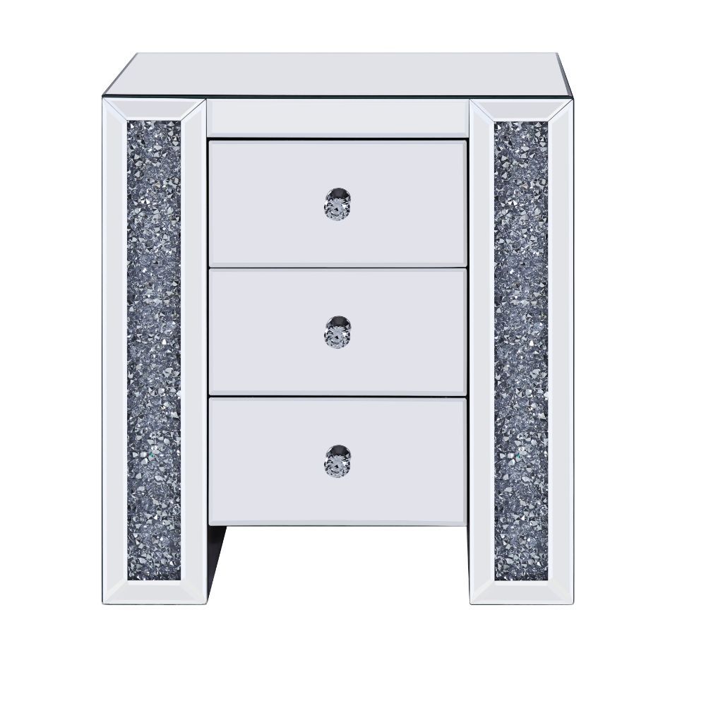 Noralie - Accent Table - Mirrored - 26"