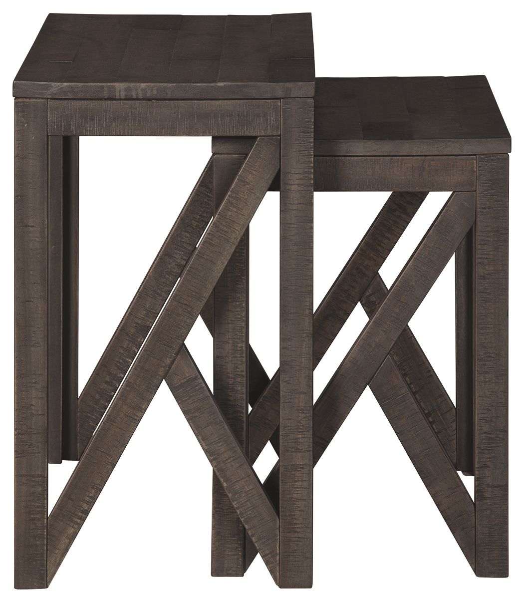 Emerdale - Gray - Accent Table Set (Set of 2)