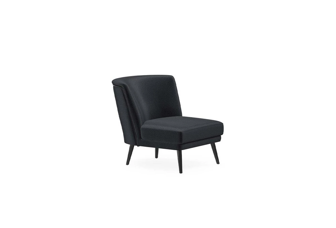 Carino Armchair, Velvet (Dark Grey)