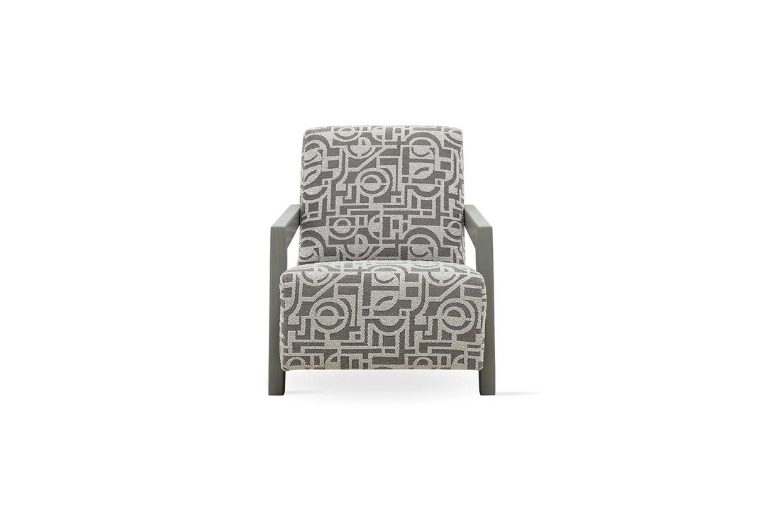 Light Grey Melbourne Armchair in Ash Oak