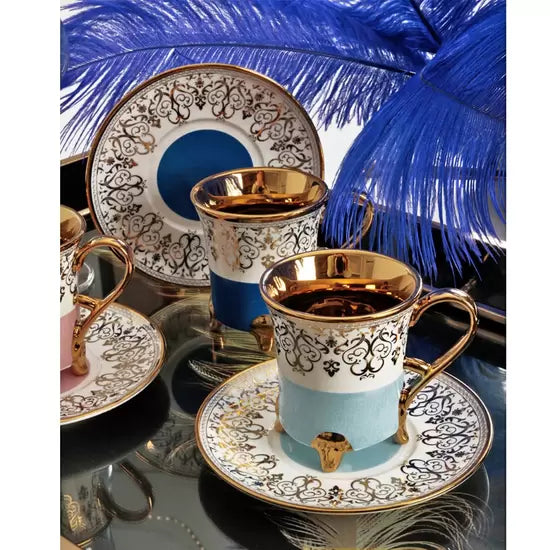 Acar Dianna 6 Pcs Turkish Coffee Set