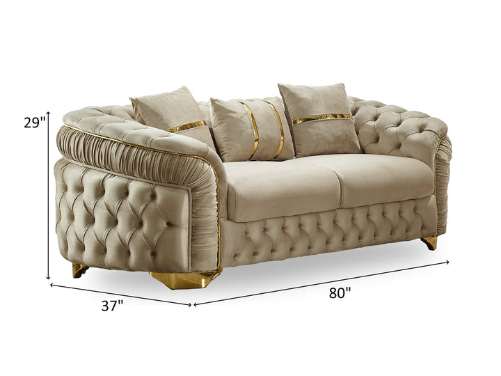 Arizona 80" Wide Tufted Loveseat