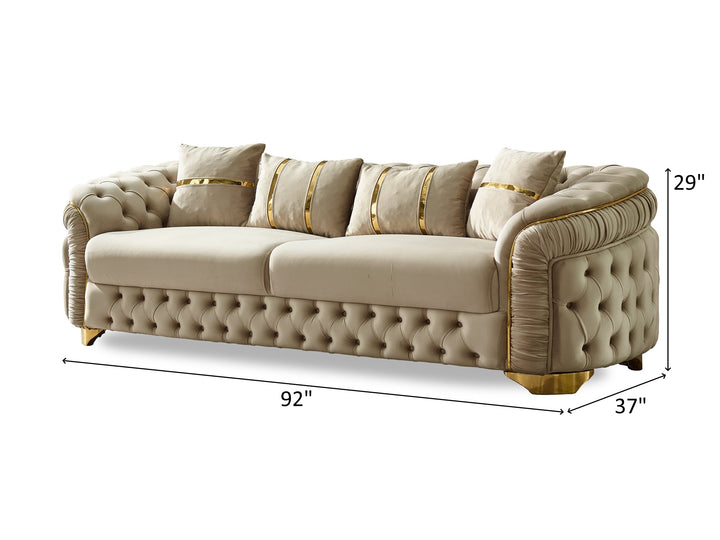 Arizona 92" Wide Tufted Sofa