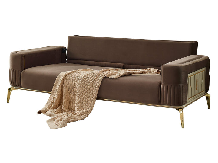 Armoni 90" Wide Square Arm Extendable Sofa