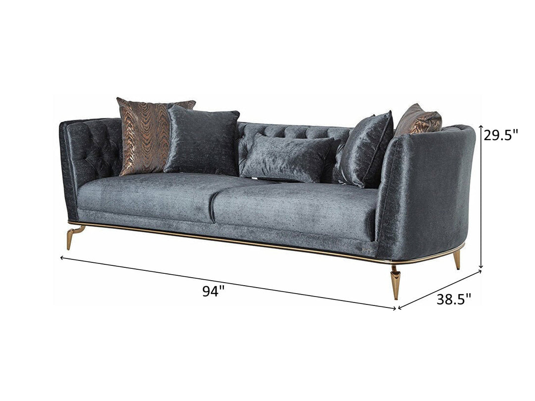 Plaza 94" Wide Tufted Sofa