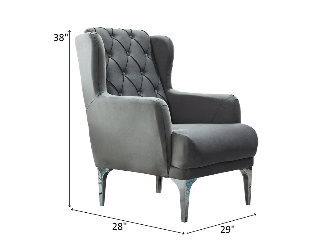 Bolivya 29" Wide Tufted Armchair