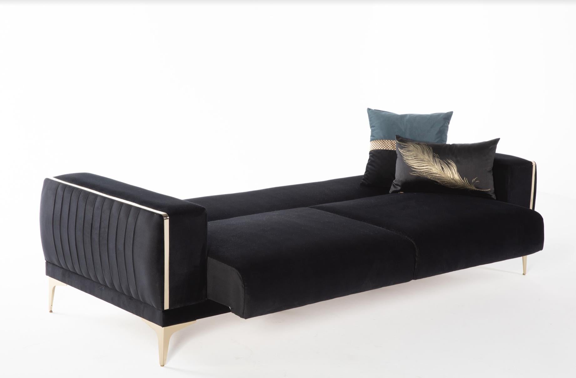 Carlino Loveseat (Napoly Black)
