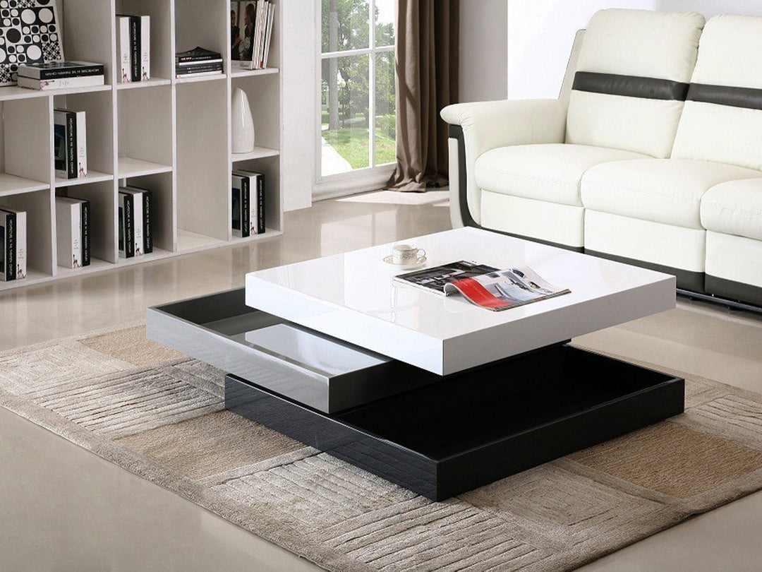 CW01 Modern 35.5" Wide Rotary Coffee Table