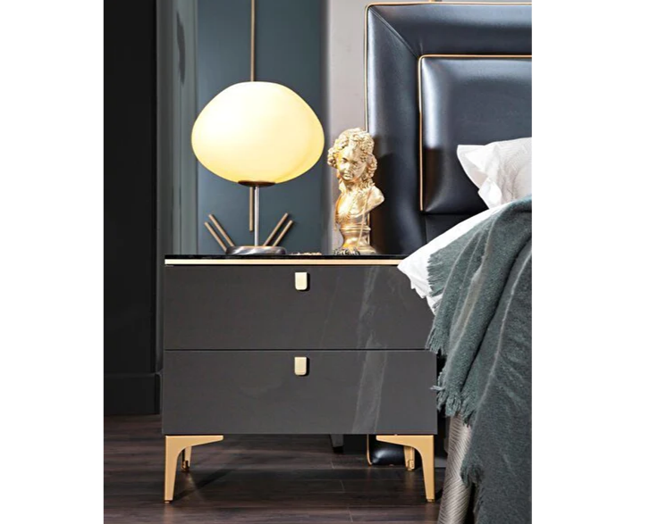 CARLINO NIGHTSTAND (PRADA GREY/ CARLINO MRB)