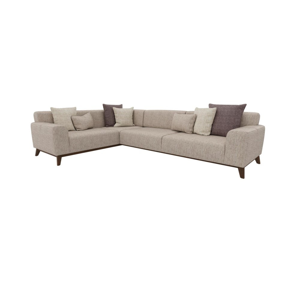 Netha Corner Sofa Bed Left Hand Facing (Cream)