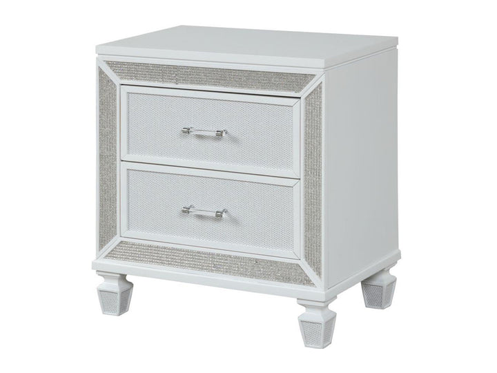 Crystal 29" Tall 2 Drawer Nightstand