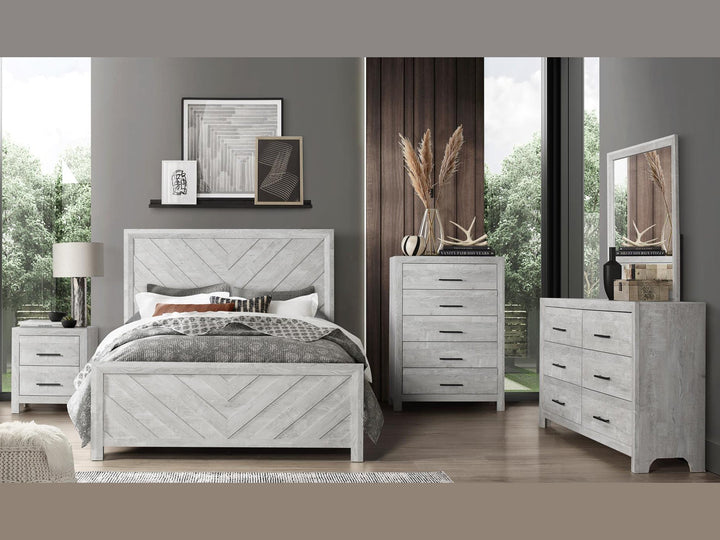 Denver 63" Wide 6 Drawer Dresser With Mirror