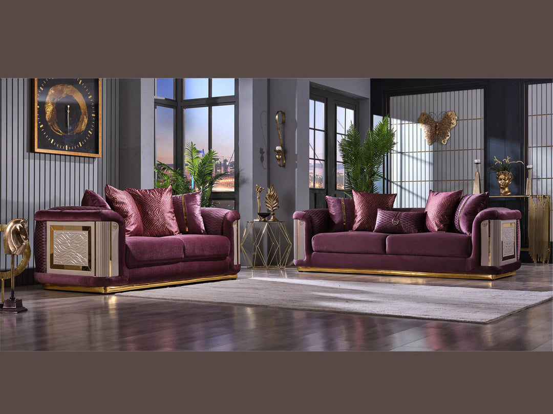 Elegance 93" Wide Square Arm Sofa