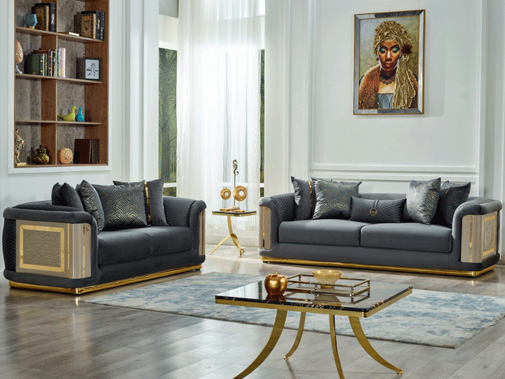 Elegance 93" Wide Square Arm Sofa