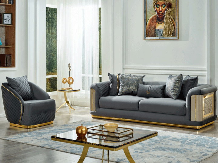 Elegance 93" Wide Square Arm Sofa