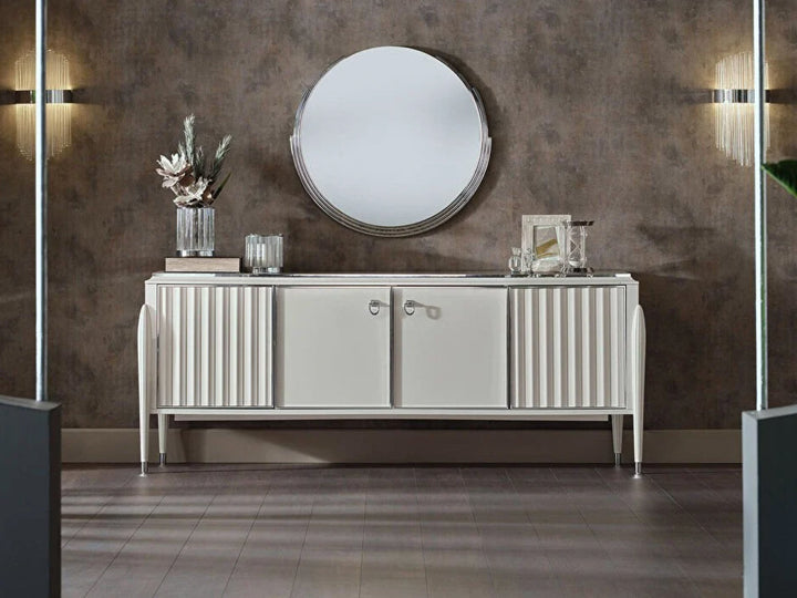 Gravita 85" Wide Buffet With Mirror