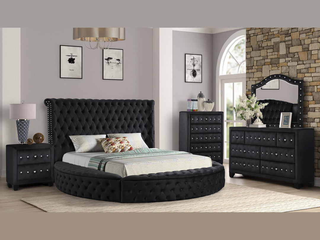 Hazel Tufted Storage Bed