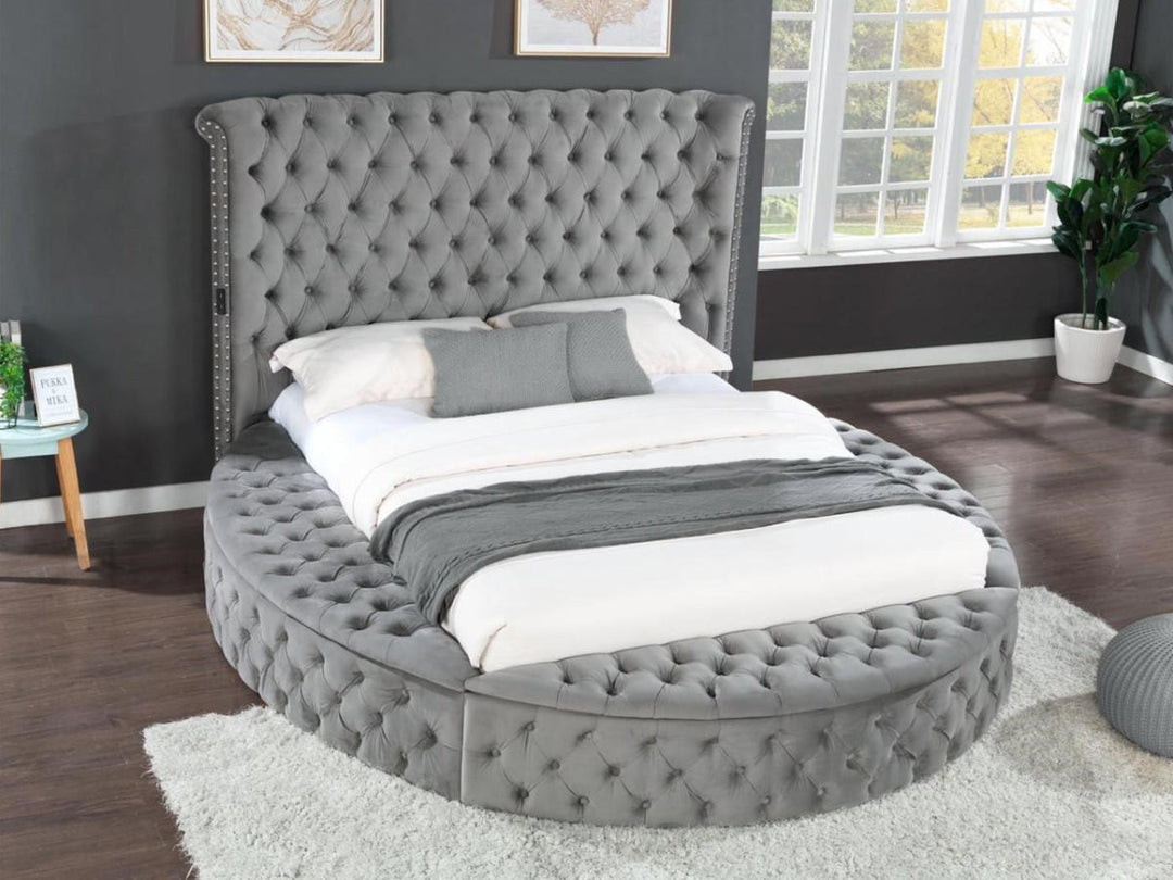 Hazel Tufted Storage Bed