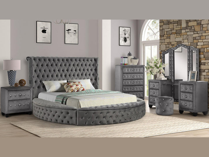 Hazel Tufted Storage Bed