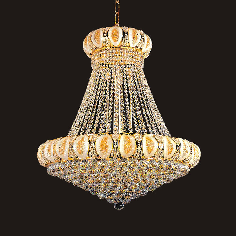 6685H 22X26 GOLD HANGING CHANDELIER