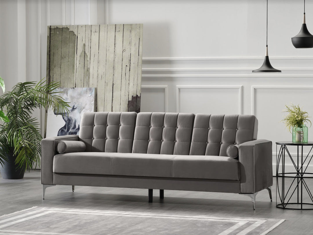 Hemera 88.6" Wide Tufted Convertible Sofa