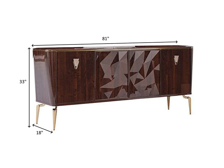 Plaza 81" Wide Buffet With Mirror