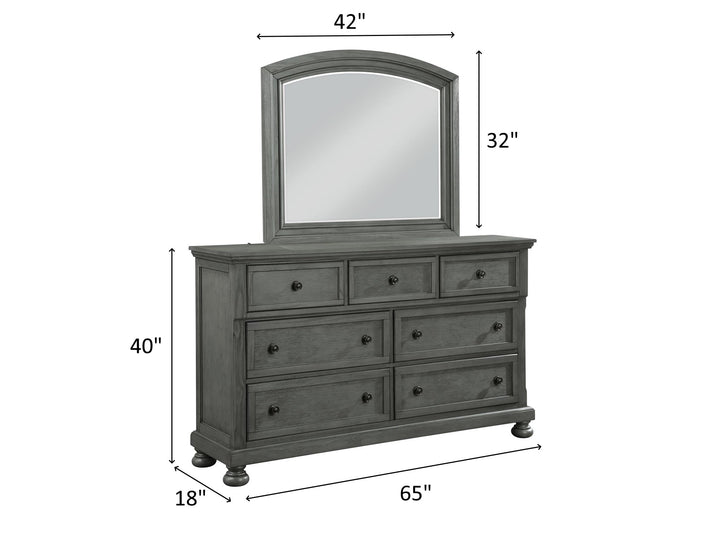 Jackson 65" Wide 7 Drawer Dresser With Mirror