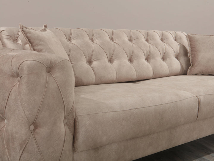 Joza 87" Wide Tufted Extendable Sofa