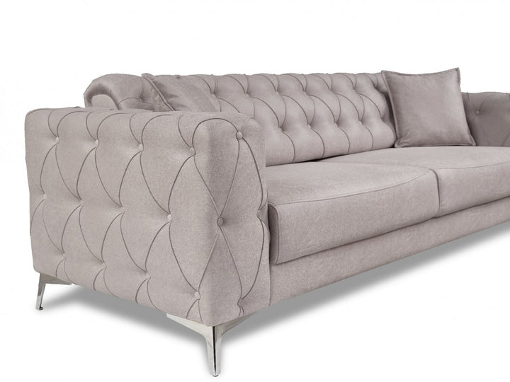 Joza 87" Wide Tufted Extendable Sofa