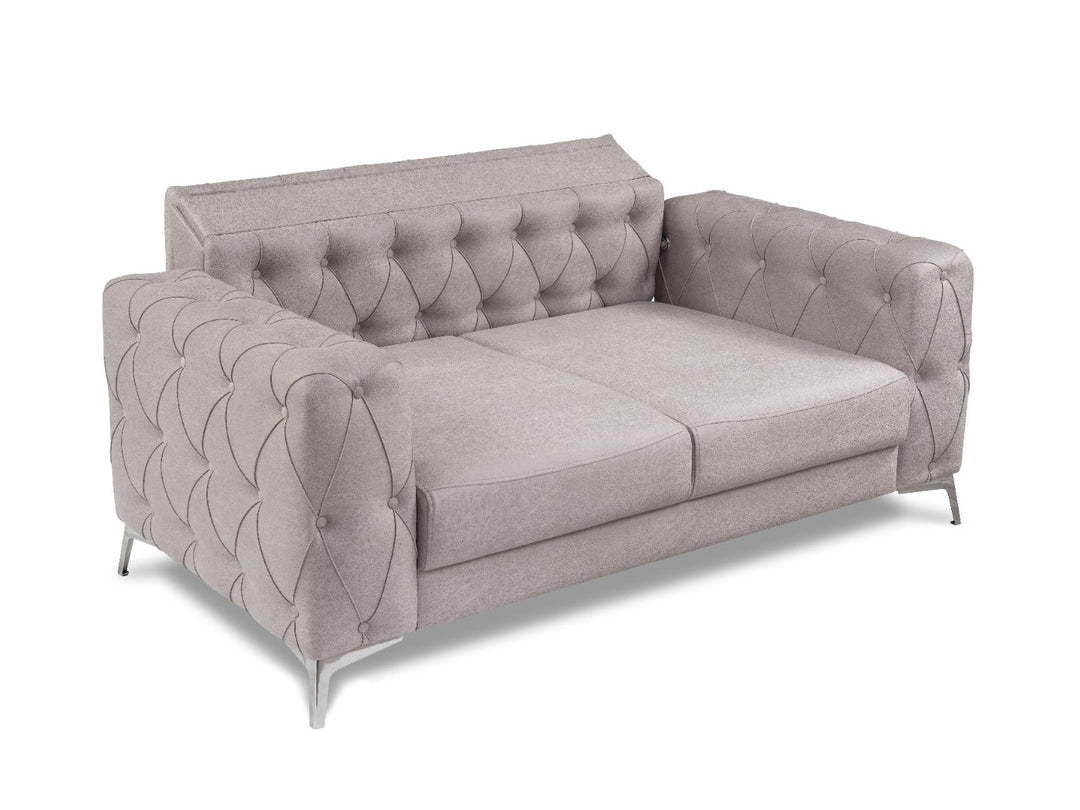 Joza 65" Wide Tufted Extendable Loveseat