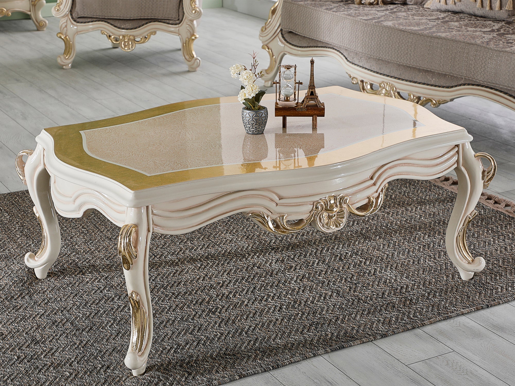 Kelebek Traditional Living Room Set (Vizon)